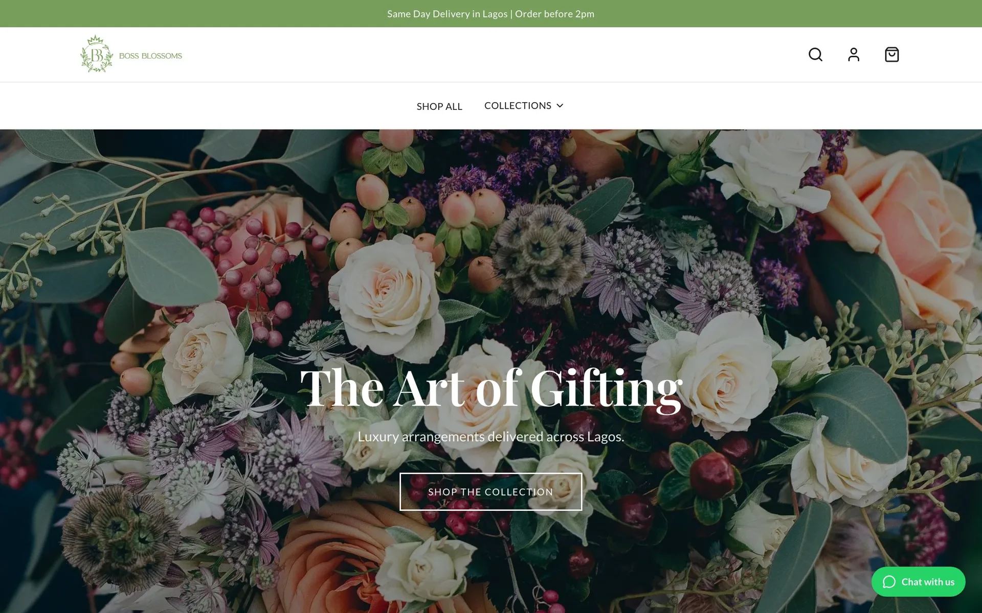 Boss Blossoms home — The Art of Gifting